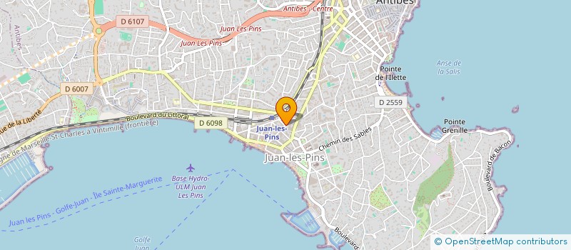 localisation de l'entreprise LES 3 M à ANTIBES