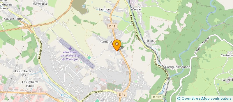 localisation de l'entreprise LES 3 M  VILLEFRANCHE-DE-ROUERGUE