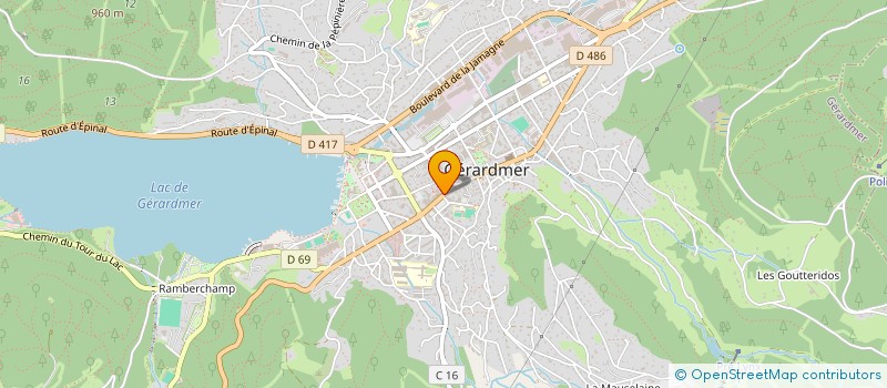 localisation de l'entreprise LES 3 M  GERARDMER