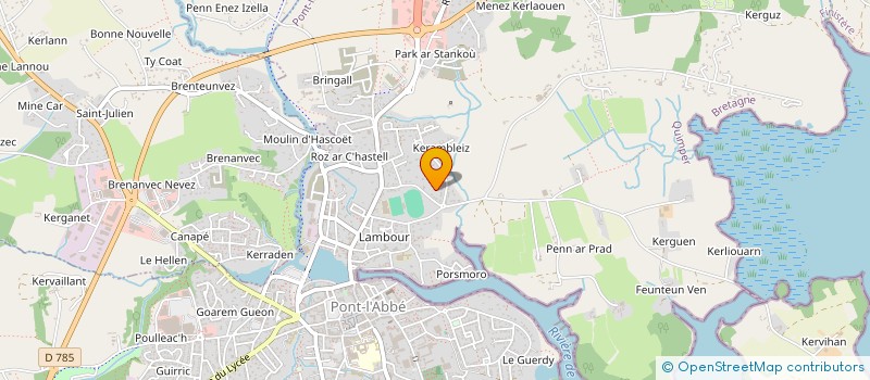 localisation de l'entreprise LES 3 M  PONT-L'ABBE