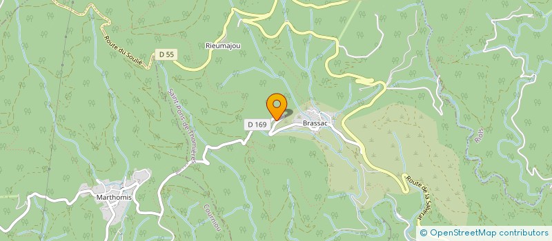 localisation de l'entreprise LES 3 MAGES  SAINT-PONS-DE-THOMIERES