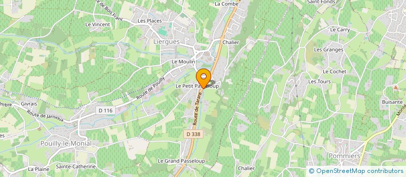 localisation de l'entreprise LES 3 MAJ  PORTE DES PIERRES DOREES