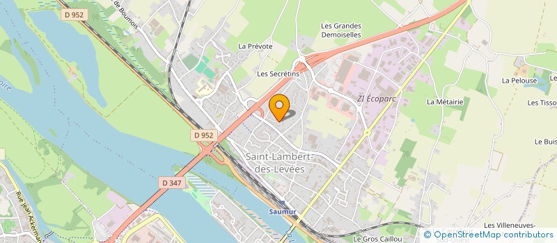 localisation de l'entreprise LES 3 MARCASSINS  SAUMUR