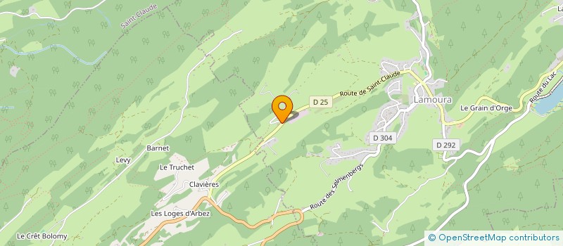 localisation de l'entreprise LES 3 MARCHES  LAMOURA