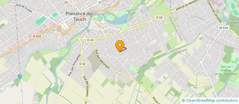 localisation de l'entreprise LES 3 MAS  PLAISANCE-DU-TOUCH