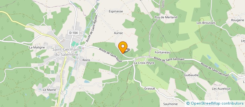 localisation de l'entreprise LES 3 MAS  SAINT-GERMAIN-DU-SALEMBRE