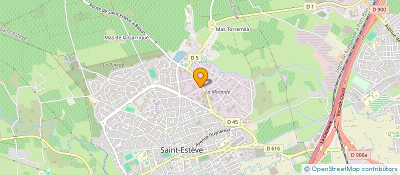 localisation de l'entreprise LES 3 MAS  SAINT-ESTEVE