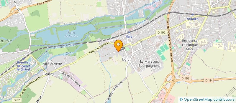 localisation de l'entreprise LES 3 MONTAGNES  EGLY