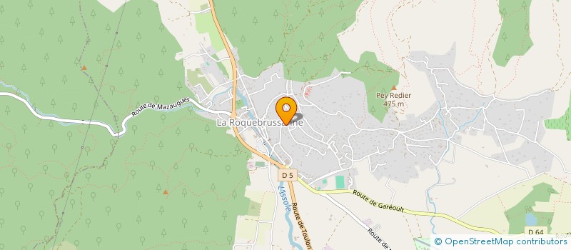 localisation de l'entreprise LES 3 MONTAGNES  LA ROQUEBRUSSANNE