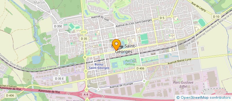 localisation de l'entreprise LES 3 MOUETTES  BUSSY-SAINT-GEORGES