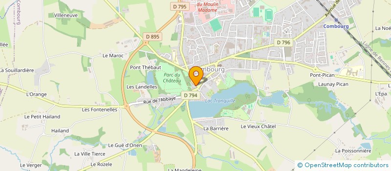 localisation de l'entreprise LES 3 MOUSQUE'BREIZH  COMBOURG