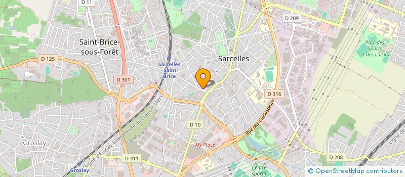 localisation de l'entreprise LES 3 MOUSQUETAIRES  SARCELLES