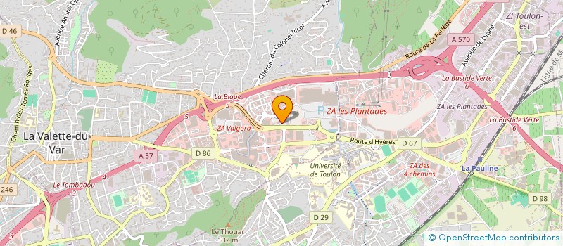 localisation de l'entreprise LES 3 MOUSQUETAIRES à LA VALETTE-DU-VAR