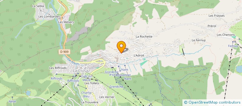 localisation de l'entreprise LES 3 MOUSQUETAIRES à LA CLUSAZ
