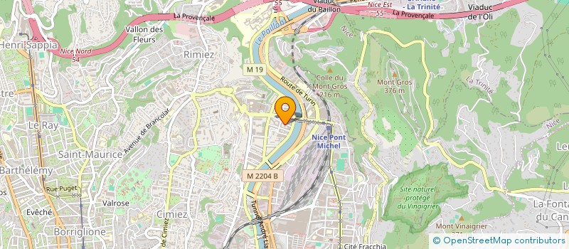 localisation de l'entreprise LES 3 N à NICE