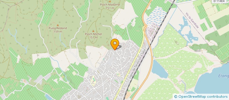 localisation de l'entreprise LES 3 OLIVIERS à FRONTIGNAN