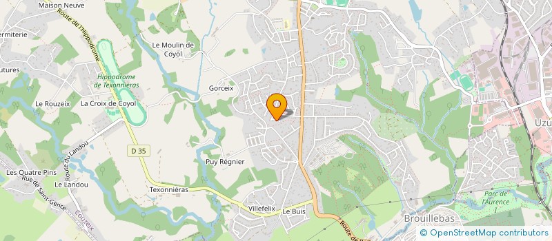 localisation de l'entreprise LES 3 OURS  COUZEIX