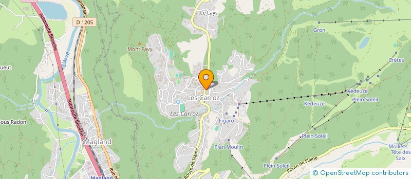 localisation de l'entreprise LES 3 OURS  ARACHES-LA-FRASSE