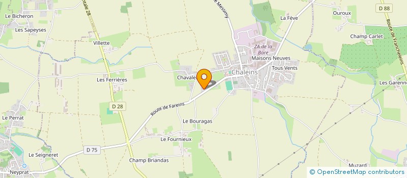 localisation de l'entreprise LES 3 OURSONS  CHALEINS