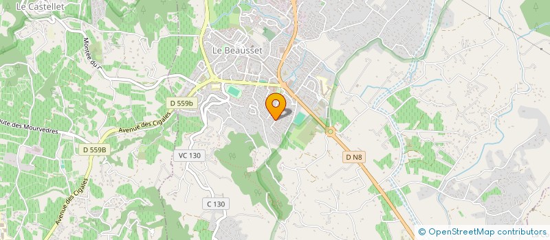 localisation de l'entreprise LES 3 P  LE BEAUSSET