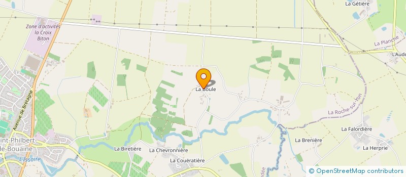 localisation de l'entreprise LES 3 P'TITS COCHONS à SAINT-PHILBERT-DE-BOUAINE