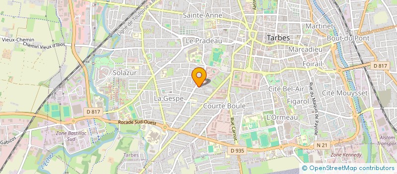 localisation de l'entreprise LES 3 P'TITS COCHONS DES CIMES  TARBES