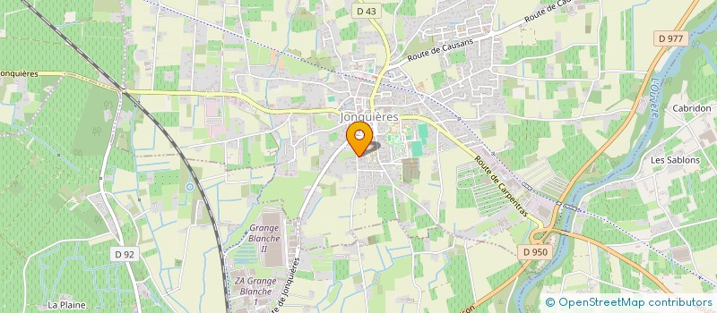 localisation de l'entreprise LES 3 PAPILLONS à JONQUIERES
