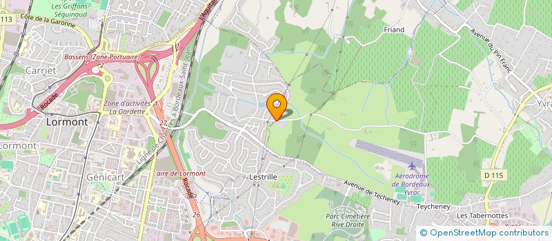 localisation de l'entreprise LES 3 PCP  YVRAC