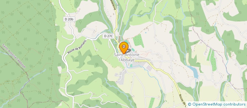 localisation de l'entreprise LES 3 PETITS CHAUDRONS  SAINT ANTOINE L'ABBAYE