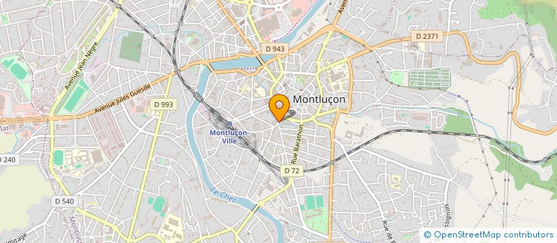 localisation de l'entreprise LES 3 PETITS COCHONS à MONTLUCON