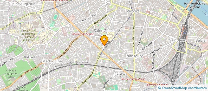 localisation de l'entreprise LES 3 PETITS GOUJONS  BORDEAUX