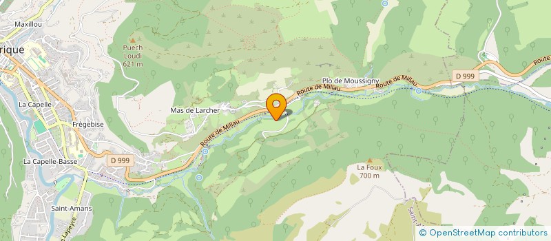 localisation de l'entreprise LES 3 PETITS LOUPS  ST-AFFRIQUE