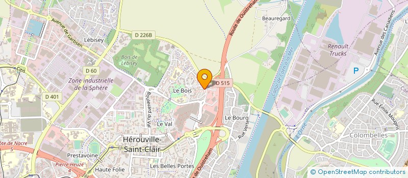 localisation de l'entreprise LES 3 PETITS PAS à HEROUVILLE-SAINT-CLAIR