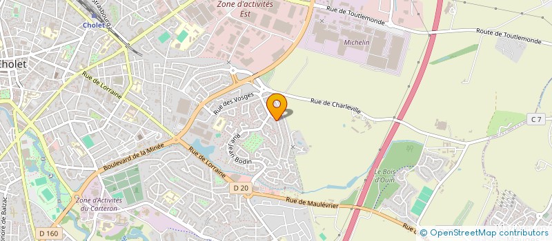 localisation de l'entreprise LES 3 PETITS POUSSINS EUROP'RAID 2024 à CHOLET