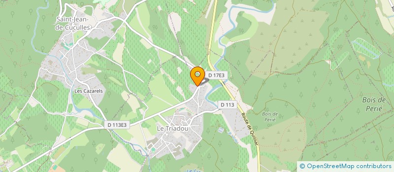 localisation de l'entreprise LES 3 PEYRUS  VALFLAUNES