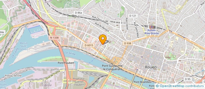 localisation de l'entreprise LES 3 PINS à ROUEN