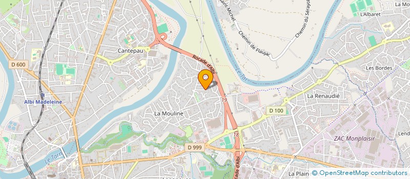 localisation de l'entreprise LES 3 PITCHOUNES à ALBI