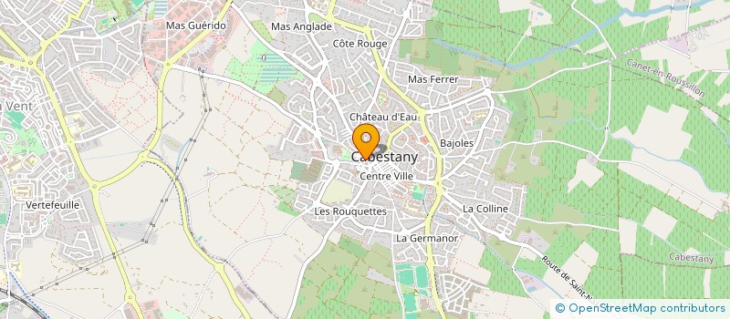 localisation de l'entreprise LES 3 PIVOINES  CABESTANY