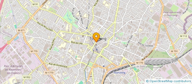 localisation de l'entreprise LES 3 PLACES DISTRIBUTION  TOURCOING
