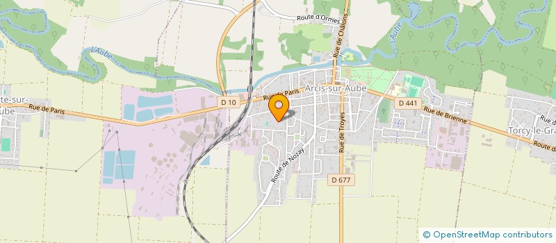 localisation de l'entreprise LES 3 PLAINES  ARCIS SUR AUBE