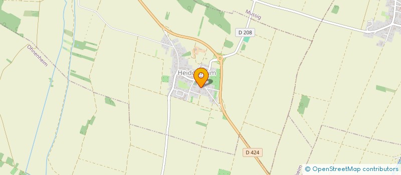 localisation de l'entreprise LES 3 PLUMES  HEIDOLSHEIM