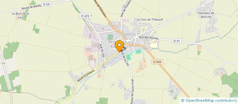 localisation de l'entreprise LES 3 POMMES  BEAUNE-LA-ROLANDE