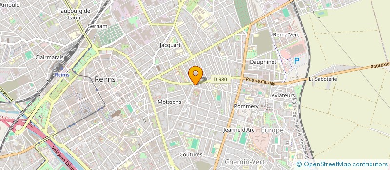 localisation de l'entreprise LES 3 PRINTEMPS  REIMS