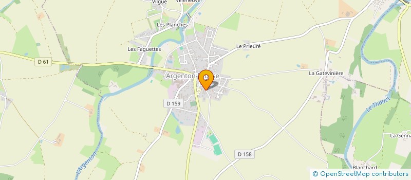 localisation de l'entreprise LES 3 PUITS  BRION-PRES-THOUET