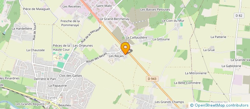 localisation de l'entreprise LES 3 PUITS  ESVRES