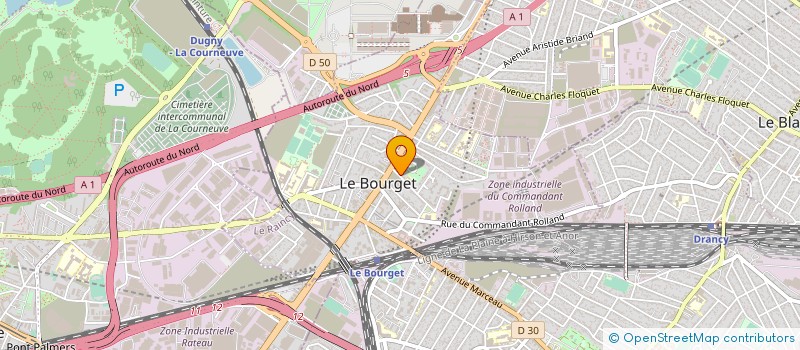 localisation de l'entreprise LES 3 PYRAMIDES à LE BOURGET