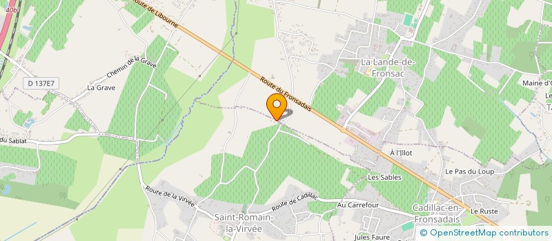 localisation de l'entreprise LES 3'R  SAINT-ROMAIN-LA-VIRVEE