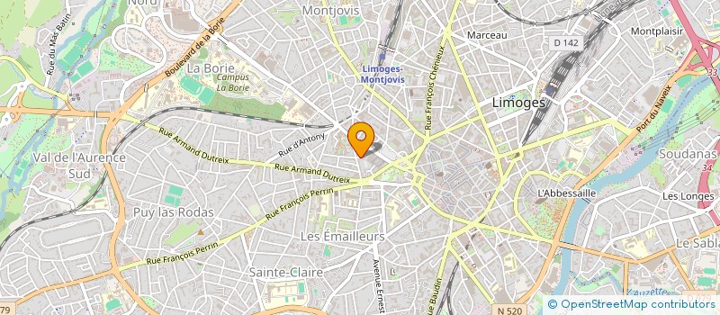 localisation de l'entreprise LES 3 R à LIMOGES