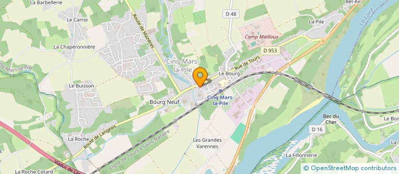 localisation de l'entreprise LES 3 R COMPANY à CINQ-MARS-LA-PILE