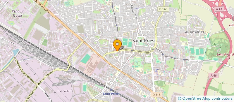 localisation de l'entreprise LES 3 R D à ST PRIEST